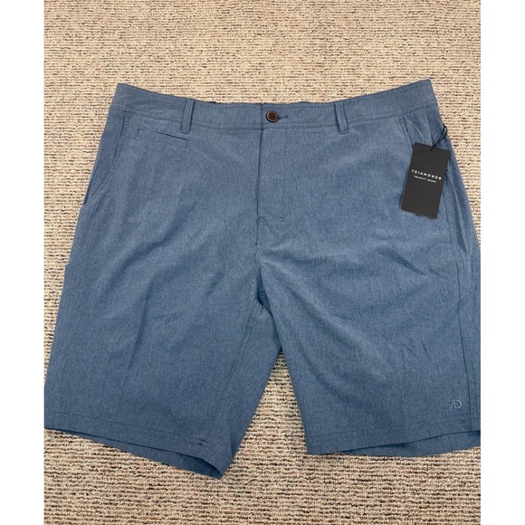 7 DIAMONDS Velocity Performance Mens Golf Shorts Sz 38 Slate Blue Gray - Picture 1 of 6